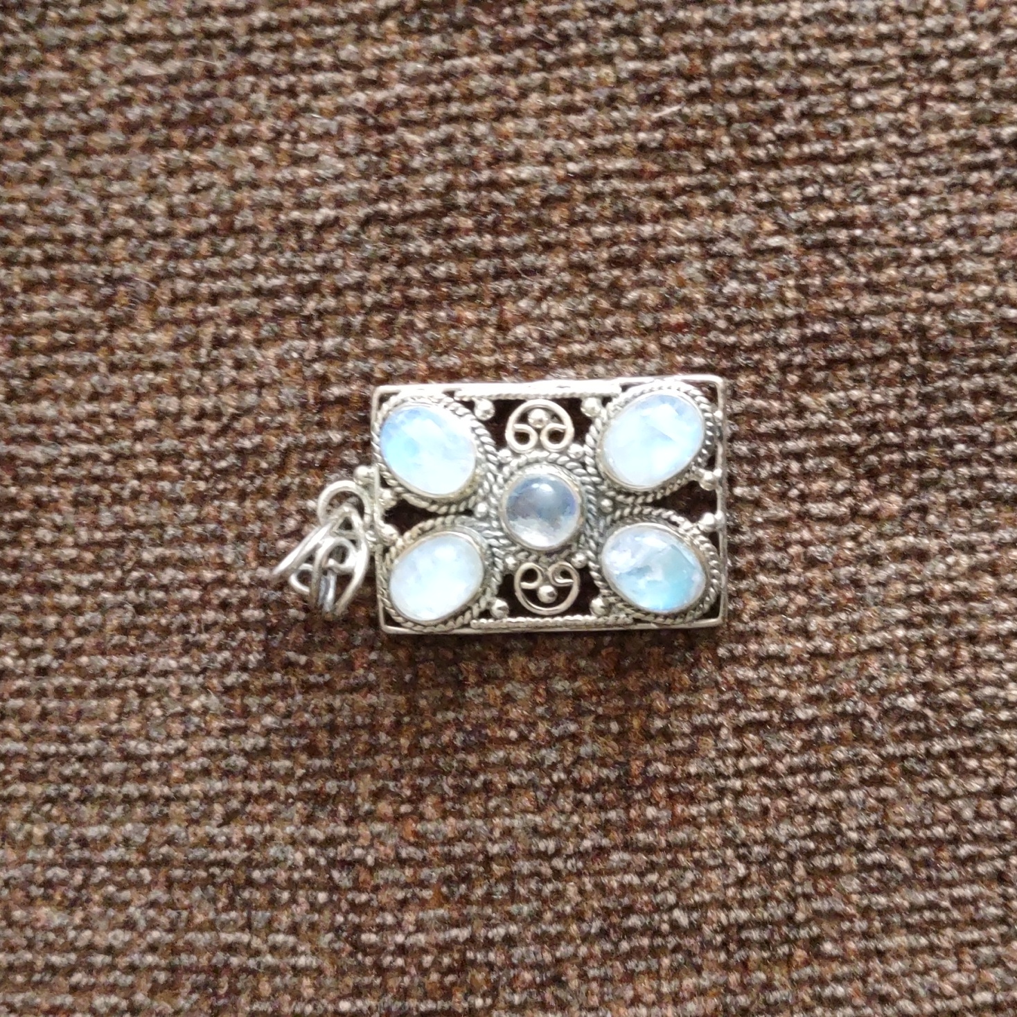 Moonstone And Sterling Silver Pendant